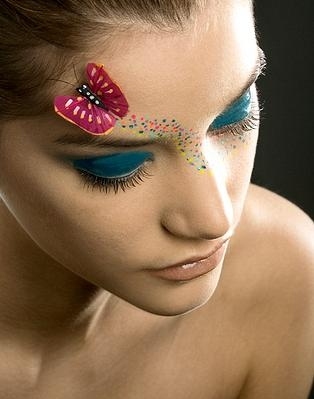 beauty, butterfly and face paint
