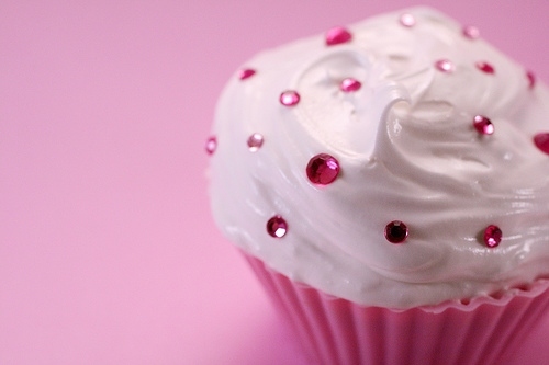 cupcake, frosting and pink