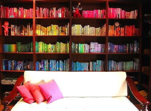 awesome, books, bookshelf, colourful, decor, home