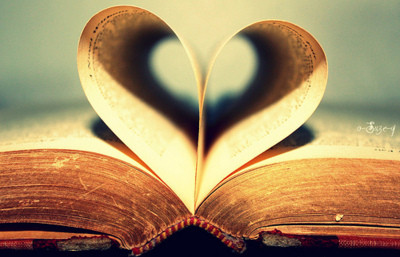 books,  hearts and  love