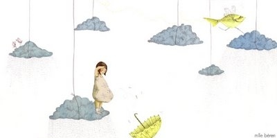 cloud, clouds, fish, girl, illustillustration, illustration