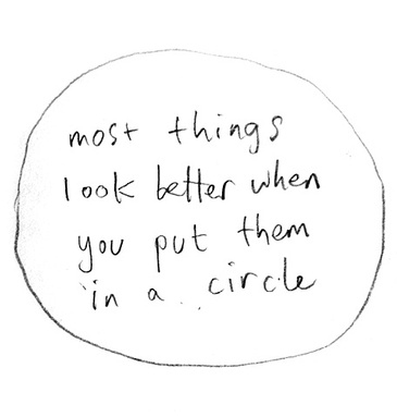 circle, note and quote