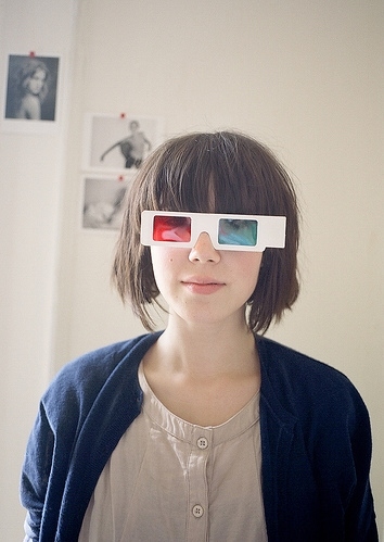 3d glasses, cute and fashion