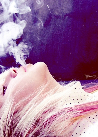 blonde, celestial and cigarette
