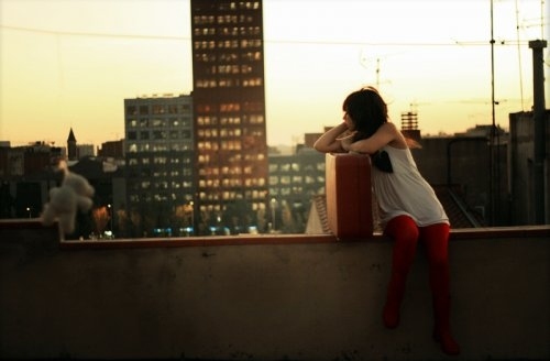 city, girl and photography