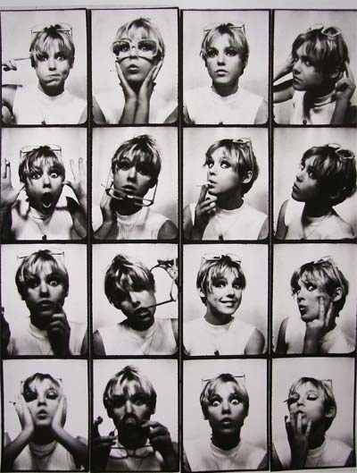 andy warhol, black and white and blonde girl