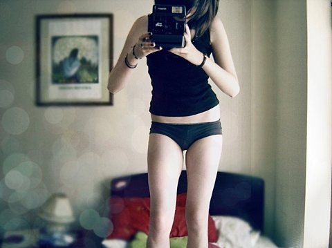 bed, black and camera