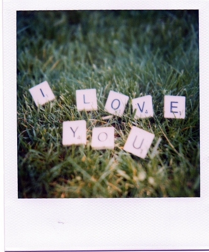 grass, i love you and letter
