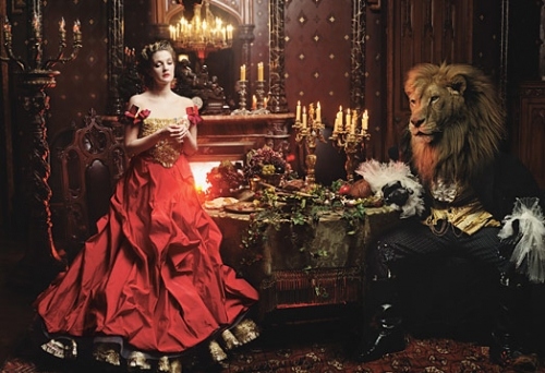 annie leibovitz, beauty and the beast and beauty and the beasty