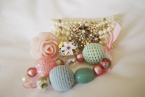 beads, bracelet and buttons