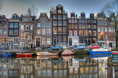 amsterdam, boat and boats