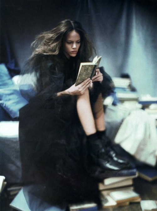 black dress, book(s) and fashion