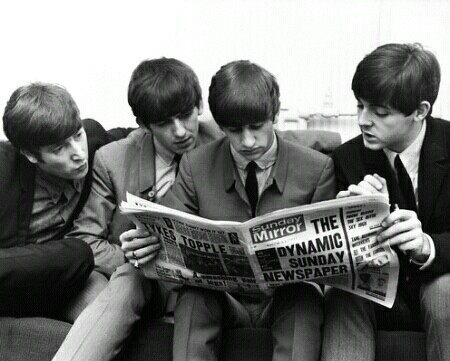 beatles, black and white and boys will be boys