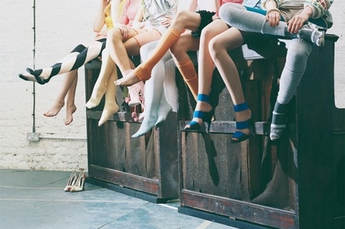 feet, group and heels