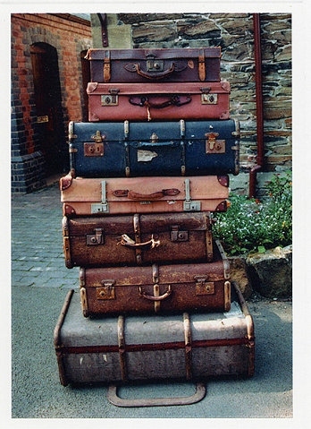 outside, stock, suitcase, suitcases, travel, trunk
