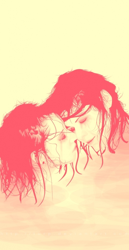 girl, girls and kiss