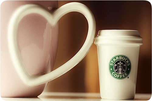 coffee, heart and love