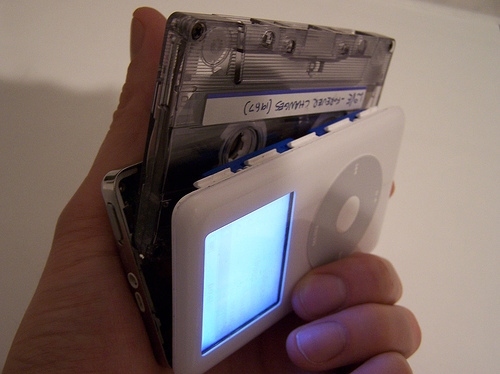 casette, ipod and mix