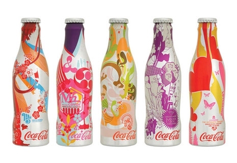 art, bottle and coca cola