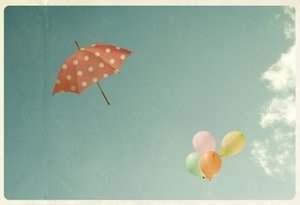 balloons,  faded and  photo