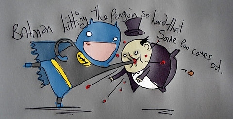 batman,  cartoon and  childish