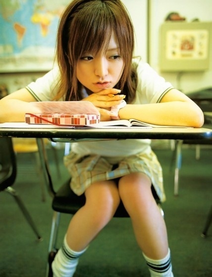 asami konno, asian and bored