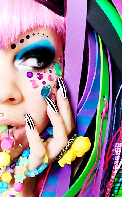 color, cyber goth and fashion