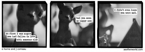 a softer world,  angry and  comics