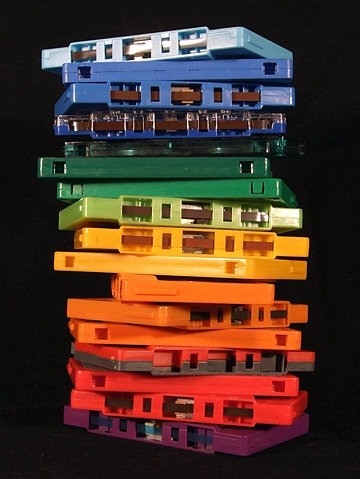 cassettes, color and colors