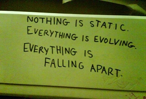 everything, evolving and falling