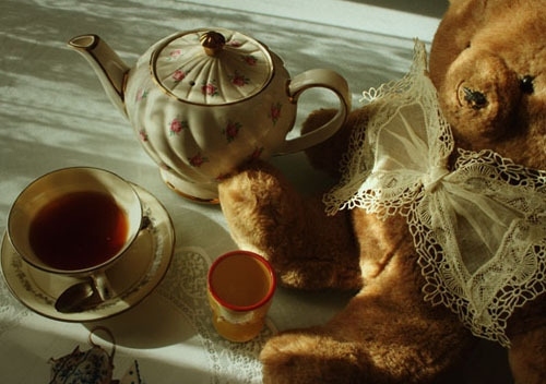 afternoon tea, bear and just