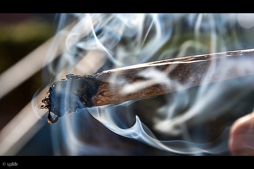 blunt, joint and marijuana