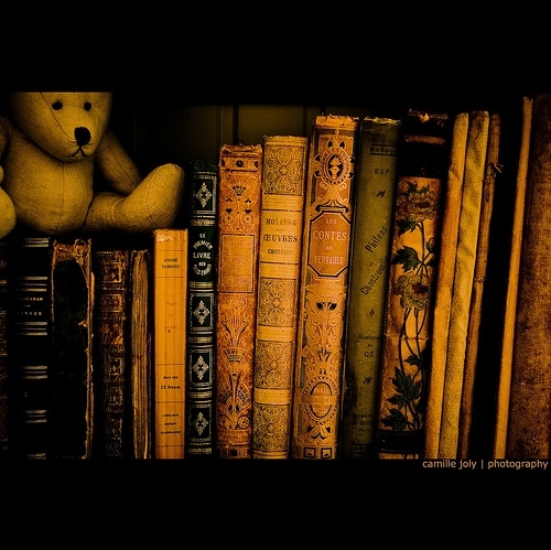 books, cute and gold