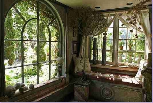 curtains, decor and garden