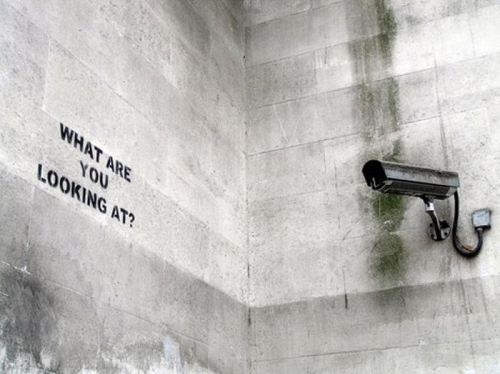 banksy, black and white and funny
