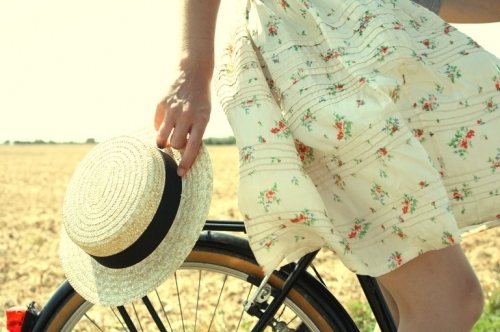 bicycle, bike and dress