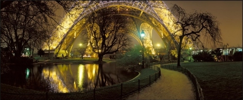 city lights,  eiffel tower and  france