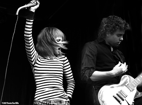 black and white, hayley and music