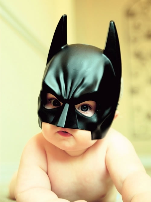 baby, batman and cute