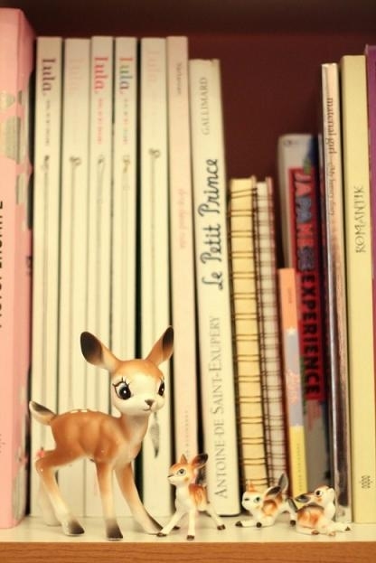 books, cute and deer