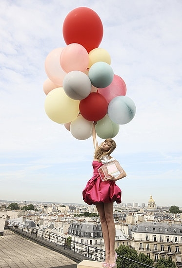 balloons, candy and dress