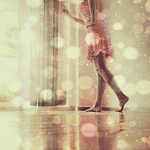 atmosphere, bare feet and curtains