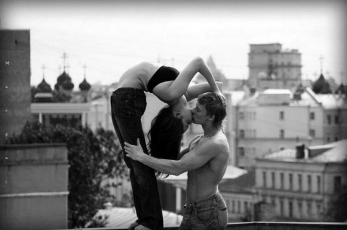 city, contortion and couple