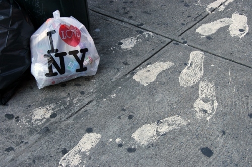 footprints, i love ny and new york