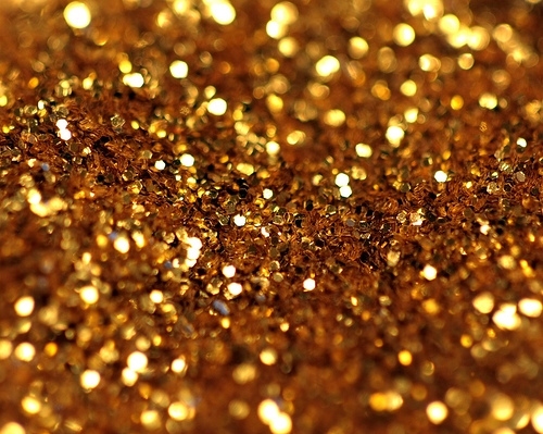 close up, glitter and gold