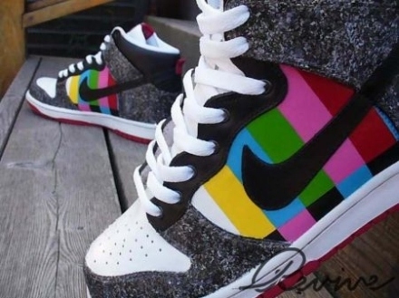 color, nike and rainbow