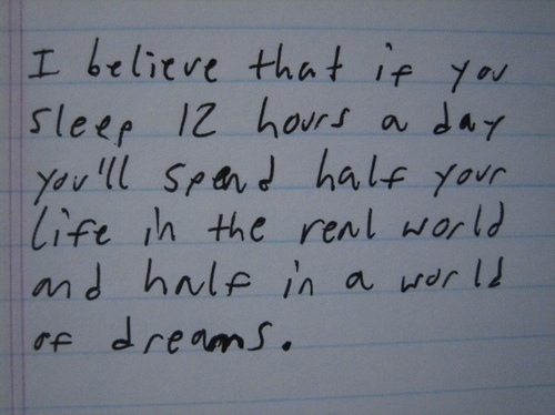 dreams, note and quotes