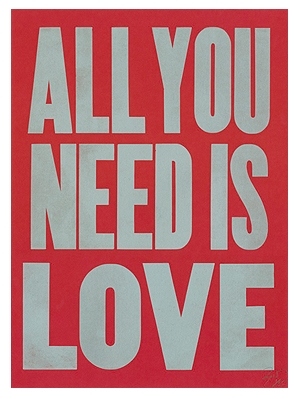 all you need is love, love and lyrics