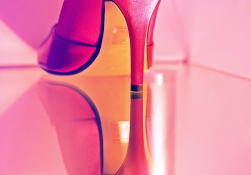 heels, high heels and pink