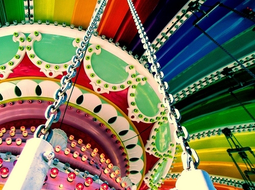 bright colors, carnival and carousel